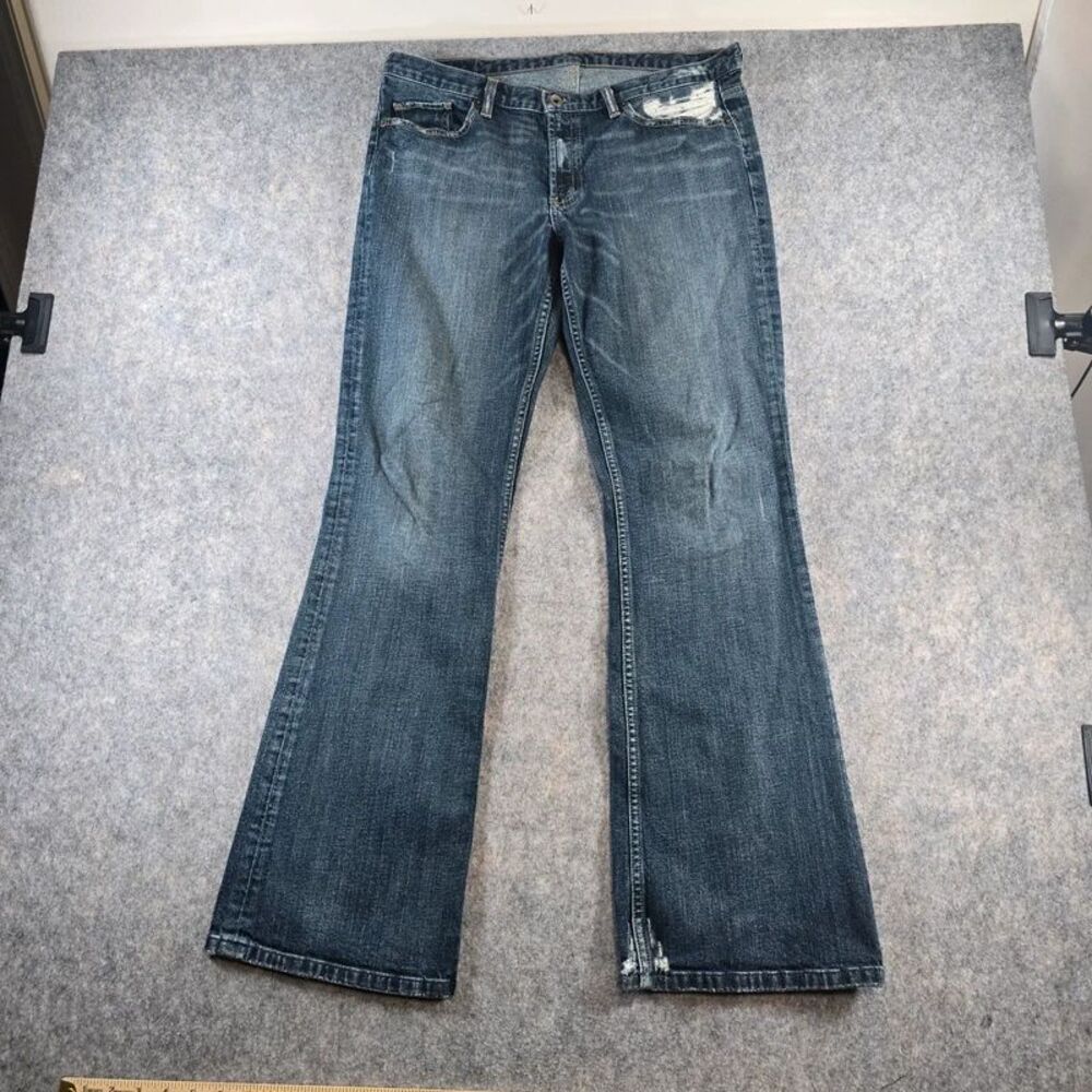 X2 Denim Laboratory Jeans Women's 36" - XL - 14 Bootcut Low-Rise Med Wash Blue
